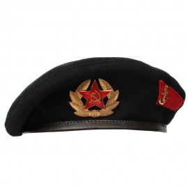 Soviet Russian Military MARINES black Beret summer hat